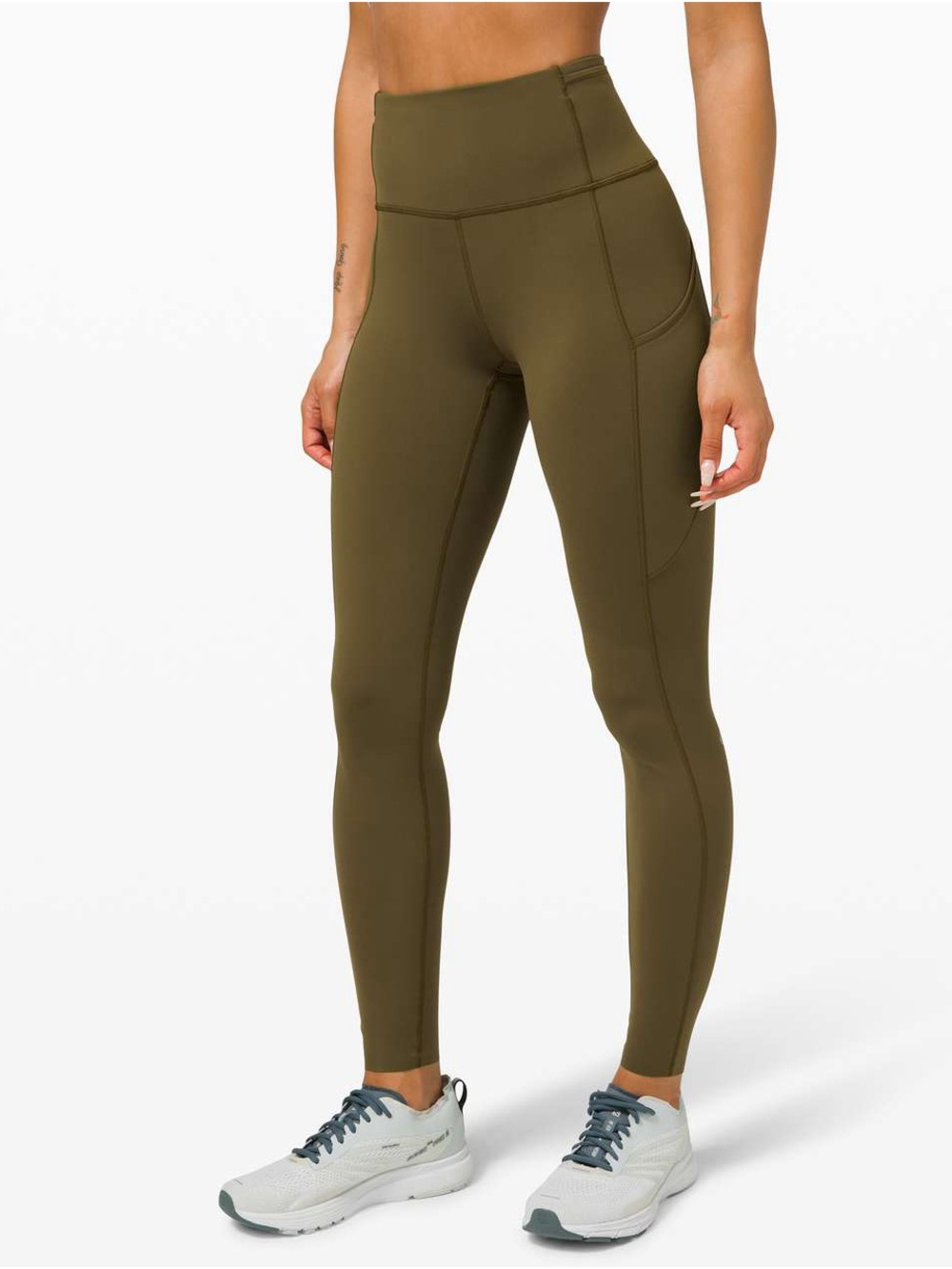 Lululemon Fast and Free High-Rise Tight 28" *Non-Reflective Brushed Nulux size 6